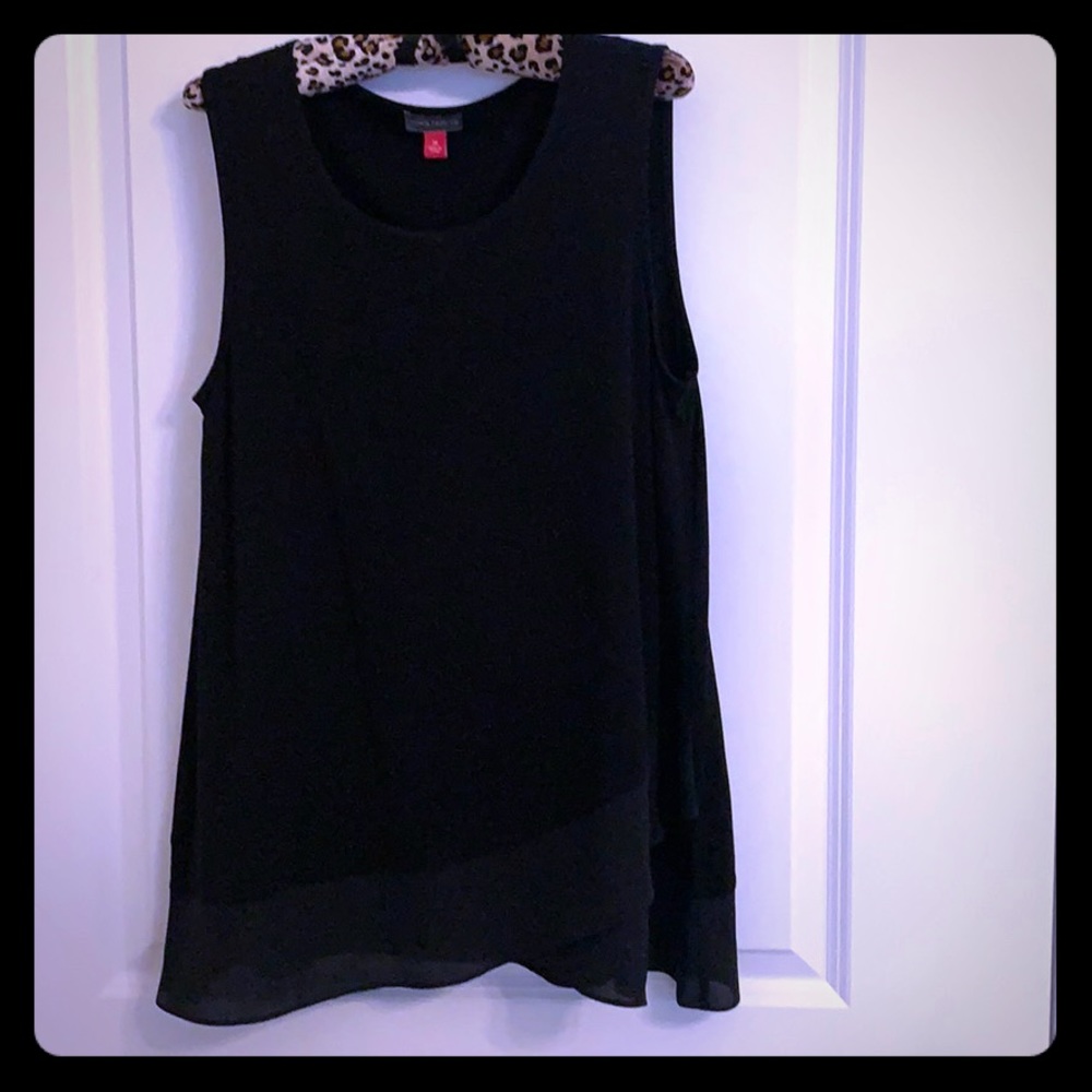 Women’s black loose full should tank